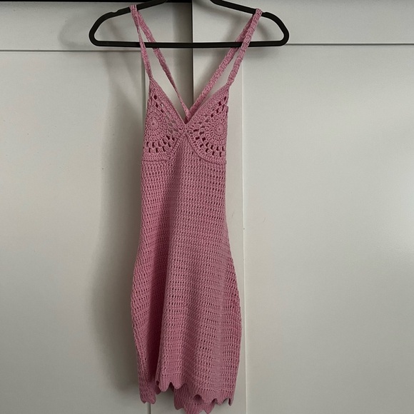 MESHKI Monica Crochet Mini Dress - Picture 5 of 7